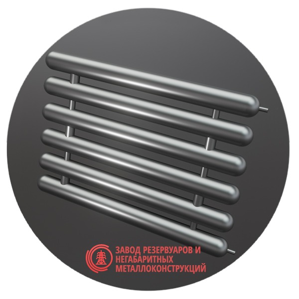 Регистры отопления шестирядные РСЭ-6x219x5.0-9000 мм