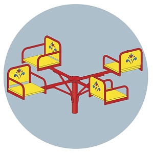Карусель КР-01 4-местная